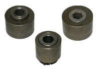 1-pc and 3-pc roller assemblies for conveyor systems
